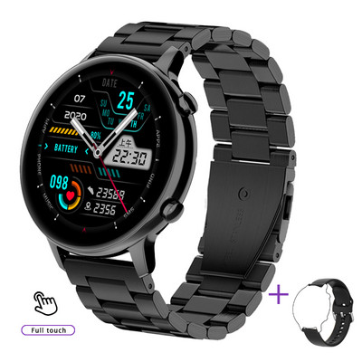 2023 Nové dámske inteligentné hodinky Dámske okrúhle inteligentné hodinky pre mužov Bluetooth hovory Fitness náramok Vlastné hodinky Ciferník Link TWS slúchadlá + krabička