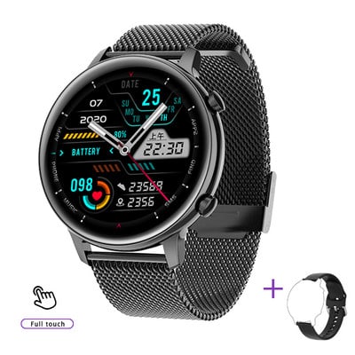 2023 Nové dámske inteligentné hodinky Dámske okrúhle inteligentné hodinky pre mužov Bluetooth hovory Fitness náramok Vlastné hodinky Ciferník Link TWS slúchadlá + krabička