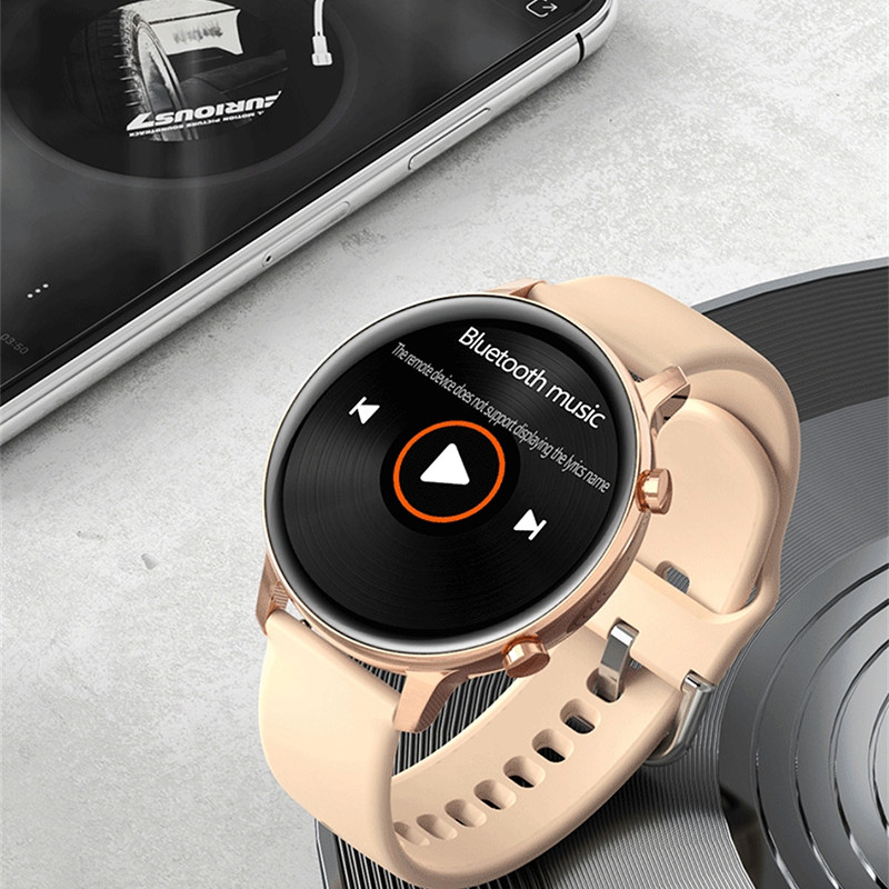 2023 Nové dámske inteligentné hodinky Dámske okrúhle inteligentné hodinky pre mužov Bluetooth hovory Fitness náramok Vlastné hodinky Ciferník Link TWS slúchadlá + krabička