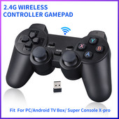 Gamepad fără fir 2.4G pentru PS3/PC/TV Box/controler de joc pentru telefon Android Joystick pentru Super Console X Pro Consola de jocuri video
