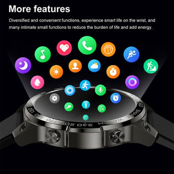 2023 NFC Bluetooth Call Smartwatch Men AMOLED Винаги показвай Спортен фитнес часовник IP68 Водоустойчив за плуване Smart Watch Man