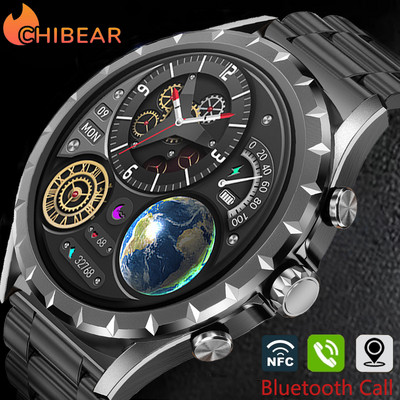 ChiBear Bluetooth Call Smart Watch Bărbați 1,45" 412*412 HD Ecran Sport Brățară Impermeabil Ceas personalizat Față NFC Ceas inteligent pentru bărbați