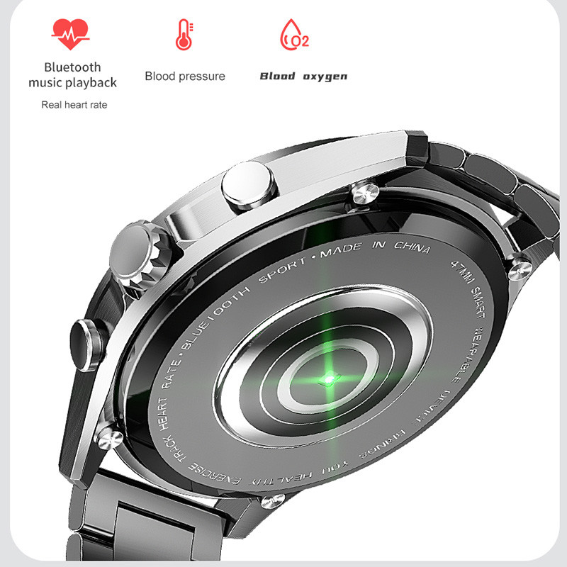 ChiBear Bluetooth Call Smart Watch Men 1,45" 412*412 HD Screen Sports βραχιόλι Αδιάβροχο προσαρμοσμένο ρολόι Face NFC Mens Smartwatch