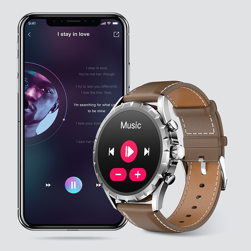 ChiBear Bluetooth Call Smart Watch Men 1,45" 412*412 HD Screen Sports βραχιόλι Αδιάβροχο προσαρμοσμένο ρολόι Face NFC Mens Smartwatch