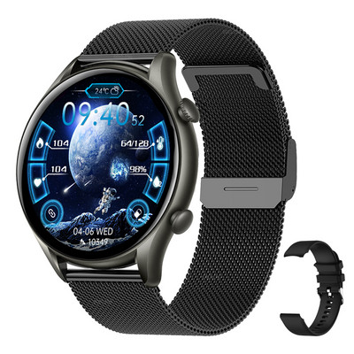 2022 Nou Bluetooth Call Smart Watch Bărbați Femei 1,32 "AMOLED Ecran 360*360 Cadran personalizat Smartwatch rezistent la apă pentru Xiaomi Huawei