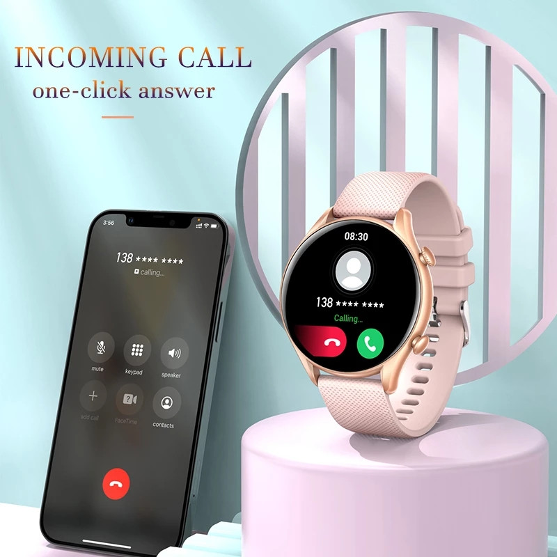 2022 Nou Bluetooth Call Smart Watch Bărbați Femei 1,32 "AMOLED Ecran 360*360 Cadran personalizat Smartwatch rezistent la apă pentru Xiaomi Huawei