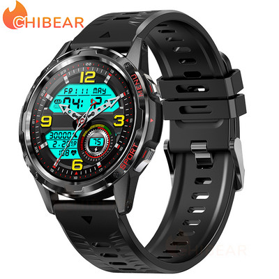 ChiBear 2023 Bluetooth Call Έξυπνο ρολόι Ανδρικά Γυναικεία Παρακολούθηση καρδιακών παλμών Sport Fitness Tracker Voice Assistant Αδιάβροχο Smartwatch