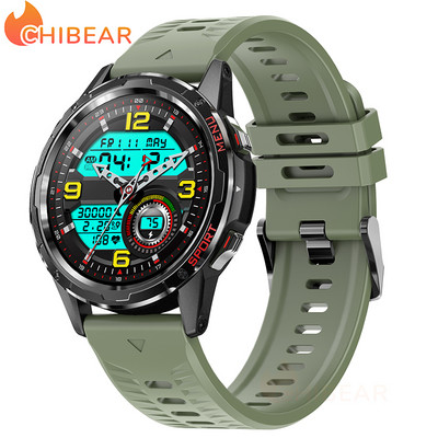 ChiBear 2023 Bluetooth Call Έξυπνο ρολόι Ανδρικά Γυναικεία Παρακολούθηση καρδιακών παλμών Sport Fitness Tracker Voice Assistant Αδιάβροχο Smartwatch