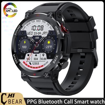 2023 Ceas inteligent pentru sporturi în aer liber 1,39"360*360 Răspuns la apel pentru bărbați Tracker fitness rezistent la apă Apel apel Smartwatch pentru Android IOS