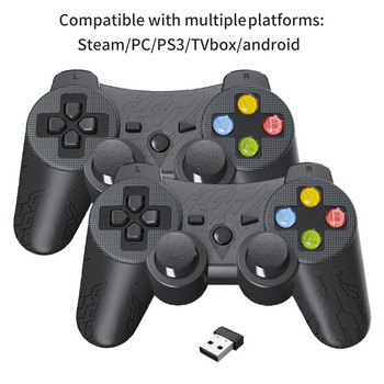 2.4G безжичен контролер за игри за PC лаптоп PS3 Акумулаторен геймпад USB джойстик за Steam Android TV Box Gaming Jpypad