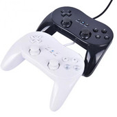 Controller de gamepad cu fir moale, alb clasic, 8 butoane, pentru Joystick-ul de joc cu telecomandă Nintendo Wii Joypad