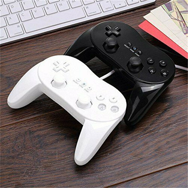 Controller de gamepad cu fir moale, alb clasic, 8 butoane, pentru Joystick-ul de joc cu telecomandă Nintendo Wii Joypad