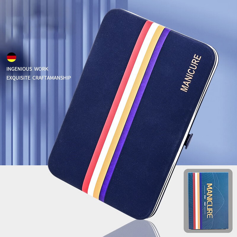 9-19 buc/set Set de tăietor de unghii Set de tăietoare de unghii din oțel inoxidabil cu geantă pliabilă Seturi de manichiură Foarfece Instrument de frumusețe pentru machiaj 2023