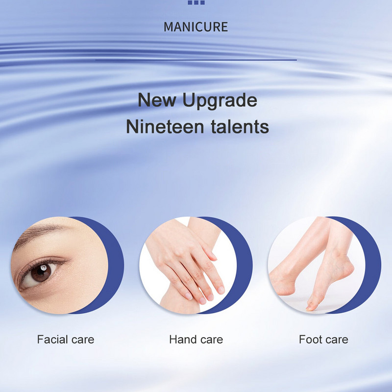 9-19 buc/set Set de tăietor de unghii Set de tăietoare de unghii din oțel inoxidabil cu geantă pliabilă Seturi de manichiură Foarfece Instrument de frumusețe pentru machiaj 2023