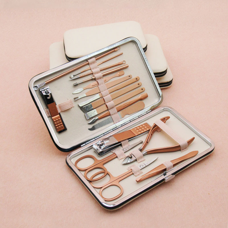 Set de tuns pentru unghii pentru manichiură, 10-12 buc. Set de tuns pentru urechi din oțel inoxidabil pentru urechi.