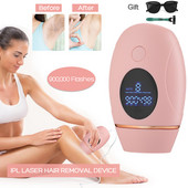 Aparat de îndepărtare a părului 900000 Flash IPL Laser Epilator Trimmer sprâncene Ras și îndepărtare Mașină de tăiat permanent Depilator electric