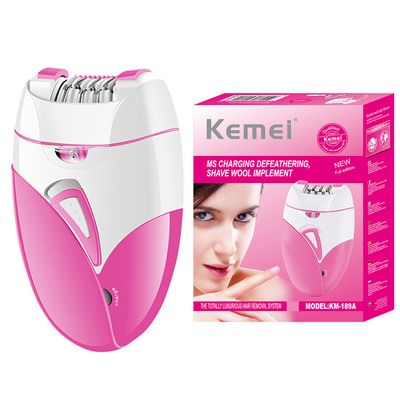 Epilator reîncărcabil pentru femei Epilator electric de îndepărtare a părului facial pentru corp Bikini Trimmer Epilator rotativ pentru femeie pentru picior de față cu lumină