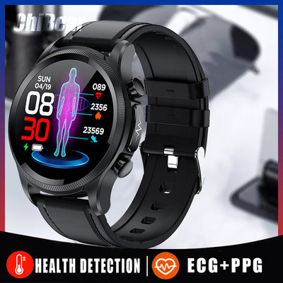 2022 Nou Smartwatch ECG Glucoză din sânge Tensiune arterială Temperatura corpului Monitor de sănătate Ceas inteligent rezistent la apă pentru bărbați Femei Ceas