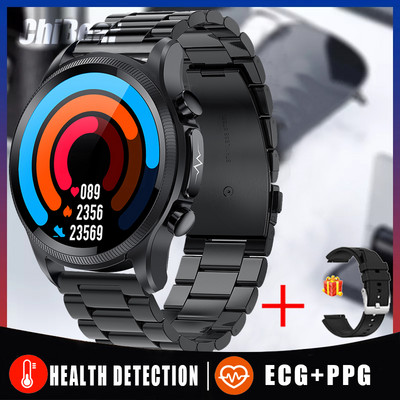 2022 Nou Smartwatch ECG Glucoză din sânge Tensiune arterială Temperatura corpului Monitor de sănătate Ceas inteligent rezistent la apă pentru bărbați Femei Ceas