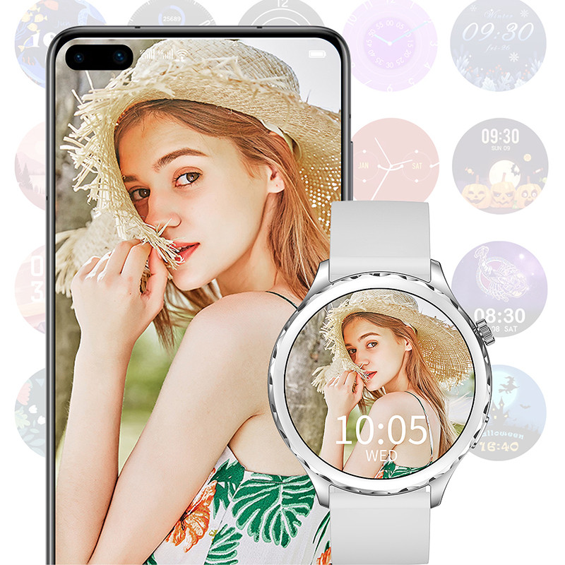 2023 Nou Bluetooth Call Smart Watch Femei 1.32 inch Colorat AMOLED Ceas sport rezistent la apă Fitness Tracker Bărbați Smartwatch Femei
