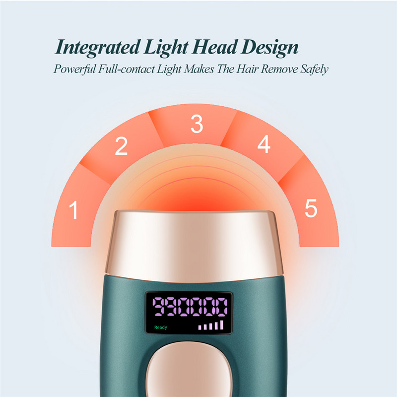 CkeyiN 990.000 de flash-uri Dispozitiv de epilare permanentă IPL Epilator profesional cu laser Epilator fără durere și înfrumusețare a pielii