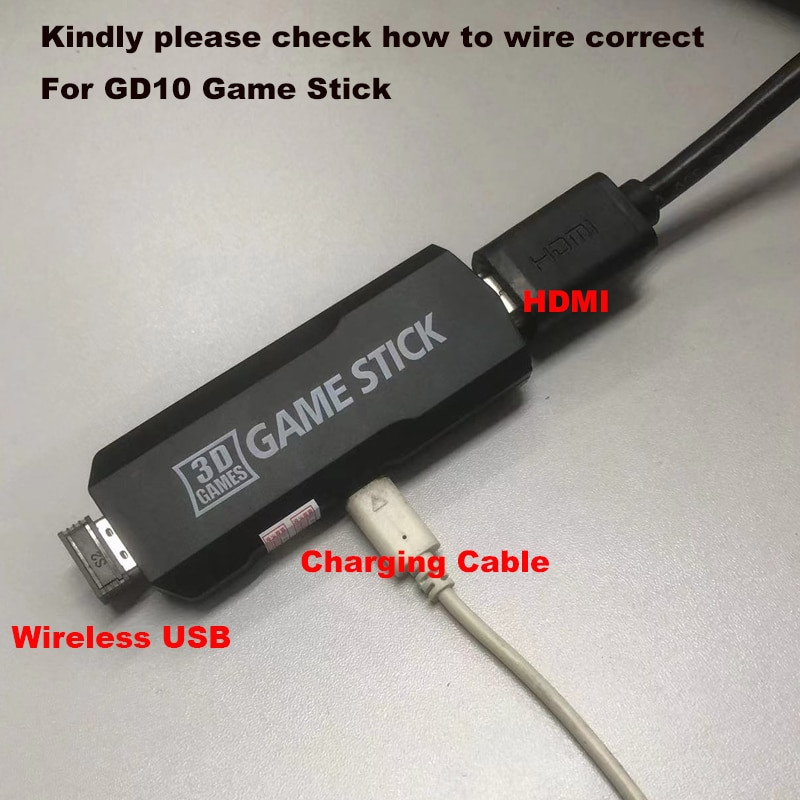 Consola de jocuri video portabilă GD10 cu controlere fără fir 4K HD TV Consolă de jocuri retro 50 de emulatori 30000+ jocuri pentru PS1/N64/DC