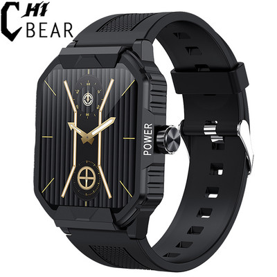 2023 Nou ceas militar inteligent de 1,85 inci pentru bărbați Apel Bluetooth 300 mAh 24 de ore Monitor sănătos Sport în aer liber IP67 Ceas inteligent pentru bărbați rezistent la apă