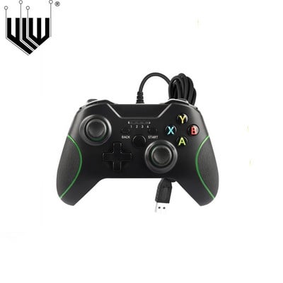 Controler prin cablu USB Joystick pentru gamepad pentru PC cu mufă audio cu vibrație duală pentru seria Xbox One Windows 7/8/10 Joypad pentru jocuri