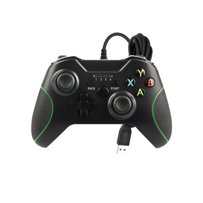 Controler prin cablu USB Joystick pentru gamepad pentru PC cu mufă audio cu vibrație duală pentru seria Xbox One Windows 7/8/10 Joypad pentru jocuri
