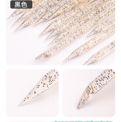 100 tk korduvkasutatav kristall-maniküüripulk Kahepoolne küünekunsti küünenaha lükkaja eemaldaja tööriist pediküüri küünte hooldus