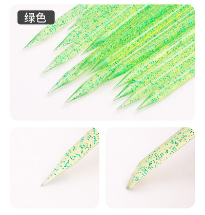 100 tk korduvkasutatav kristall-maniküüripulk Kahepoolne küünekunsti küünenaha lükkaja eemaldaja tööriist pediküüri küünte hooldus