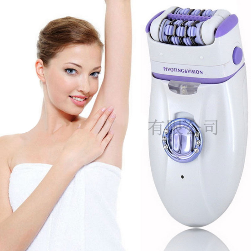 Kemei 1981 3in1 Epilator electric pentru femei Aparat de bărbierit pentru femeie Picior Îndepărtarea părului buzelor bărbie Depilator pentru femeie Bikini Trimmer păr facial