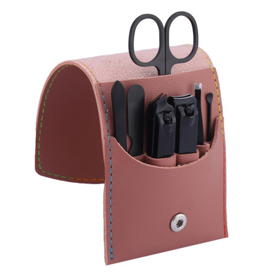 7 Stks/set Rvs Nail Clipper Nail Schaar Multifunctionele Beauty Tools Nail Trimmen Pedichiura Manixure Kit