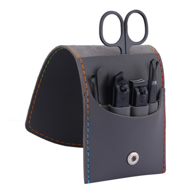 7 Stks/set Rvs Nail Clipper Nail Schaar Multifunctionele Beauty Tools Nail Trimmen Pedichiura Manixure Kit