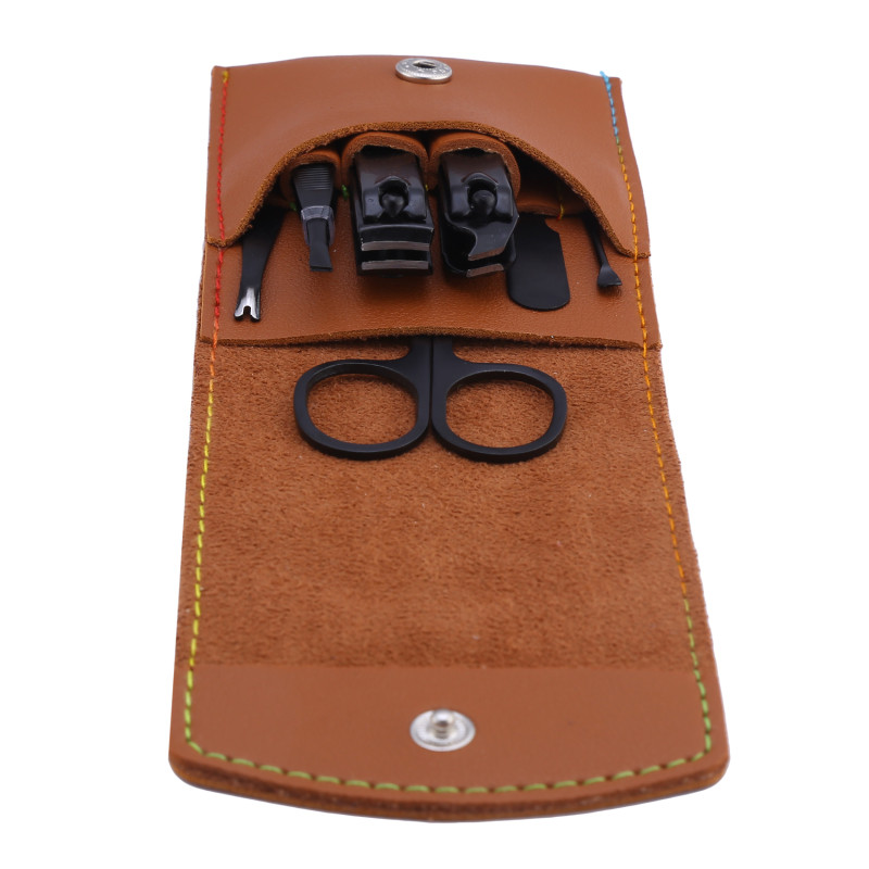 7 Stks/set Rvs Nail Clipper Nail Schaar Multifunctionele Beauty Tools Nail Trimmen Pedichiura Manixure Kit