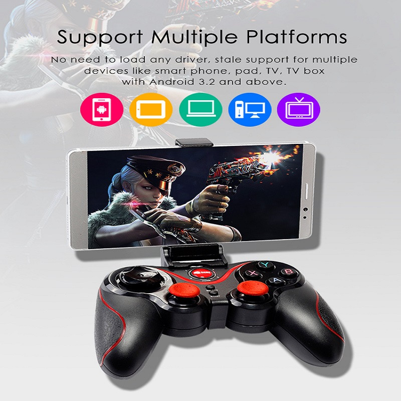 Controler de joc fără fir Bluetooth pentru PC Telefon mobil TV BOX Joystick pentru computer pentru tabletă PC, controler Joypad pentru gamepad TV