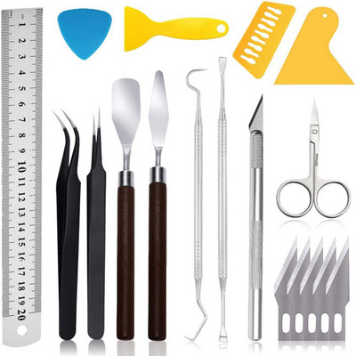 Set de design de autocolante 18 buc/set Culoarea aurie pentru unghii Foil Art Ultra-subțire de hârtie cu două fețe Instrument pentru unghii resturi de unghii Instrumente decorative