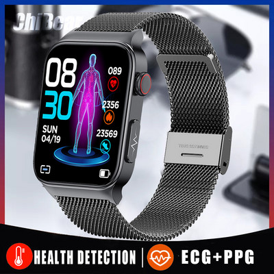 Ceas inteligent pentru glucoză din sânge 2022 pentru bărbați, ECG+PPG, ritm cardiac, tensiune arterială, ceasuri de sănătate, IP68, ceas inteligent impermeabil, pentru femei, pentru Xiaomi