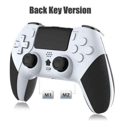 Belaidis vairasvirtė Bluetooth PS4 valdiklis, 6 ašių žaidimų pultelis Mando Joypad, skirtas PS4 / PS4 Slim / PC / Steam / iPad / planšetiniam kompiuteriui / Andriod