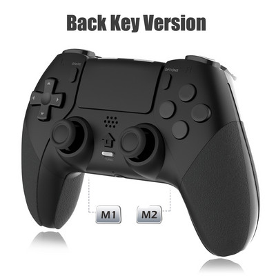 Belaidis vairasvirtė Bluetooth PS4 valdiklis, 6 ašių žaidimų pultelis Mando Joypad, skirtas PS4 / PS4 Slim / PC / Steam / iPad / planšetiniam kompiuteriui / Andriod