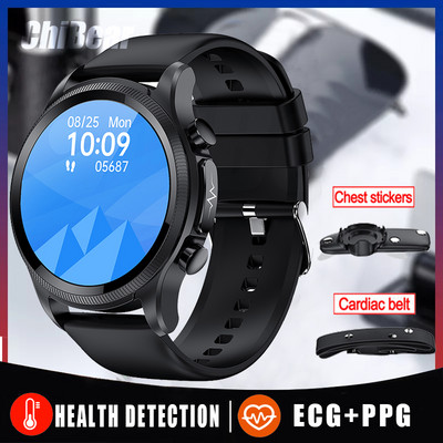 2022 Nou Smartwatch ECG Glucoză din sânge Tensiune arterială Temperatura corpului Monitor de sănătate Ceas inteligent rezistent la apă pentru bărbați Femei Ceas