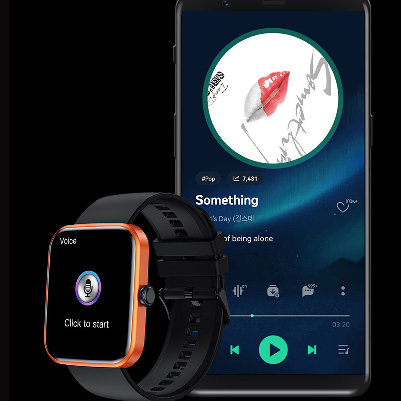 Ceas inteligent cu apelare Bluetooth pentru bărbați, femei, monitorizare ritm cardiac PPG, buton rotativ, ceas inteligent rezistent la apă, tracker fitness pentru bărbați + cutie 2022 nou