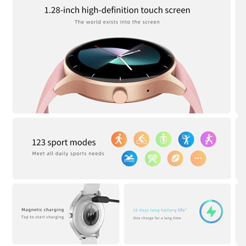 Pentru Xiaomi Huawei Sport Smartwatch Bărbați Ceas inteligent pentru bărbați Apel Bluetooth Ceas inteligent pentru fitness Ceas inteligent în aer liber rezistent la apă +Cutie