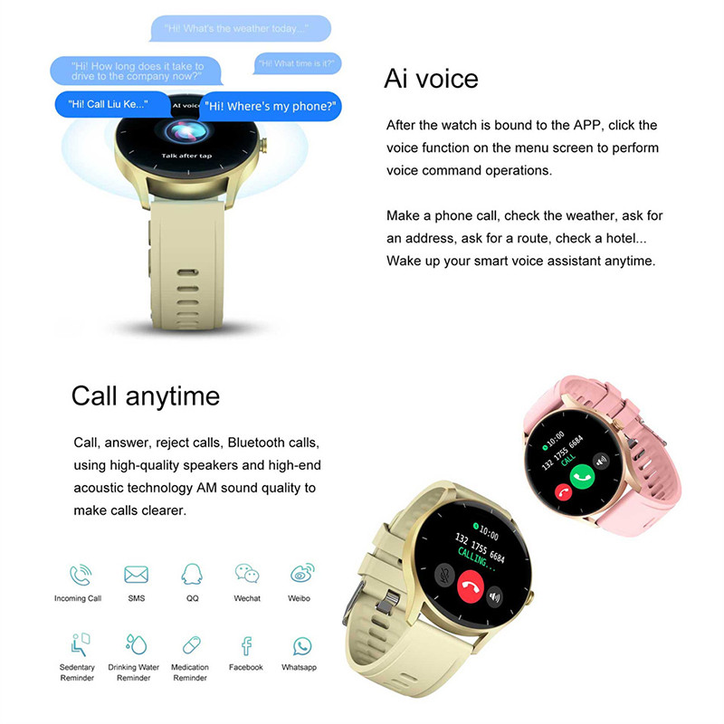 Pentru Xiaomi Huawei Sport Smartwatch Bărbați Ceas inteligent pentru bărbați Apel Bluetooth Ceas inteligent pentru fitness Ceas inteligent în aer liber rezistent la apă +Cutie
