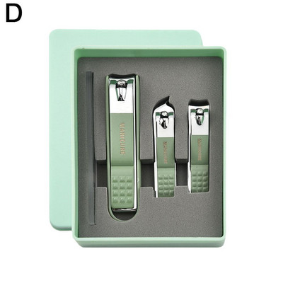 Set de unghii din Germania Un set complet de instrumente noi de calitate superioară pentru bărbați și cutii pentru pedichiură specială pentru unghii pentru femei, pentru tăierea unghiilor cadou C9A6