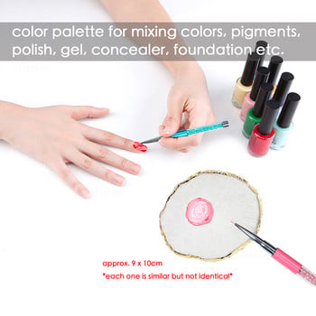 Εργαλεία DIY Nail Art Σετ Σετ Μανικιούρ Σετ πινέλα με κουκκίδες Gem Picker Wax Dotting Pen Practice Display Stand Palette Color Mixing Holding