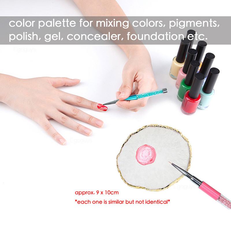 DIY Nail Art Tools Set de kit de manichiură Set de perii de căptușeală Gem Picker Ceară Dotting Pen Practică Stand Display Paleta Suport pentru amestecare de culori