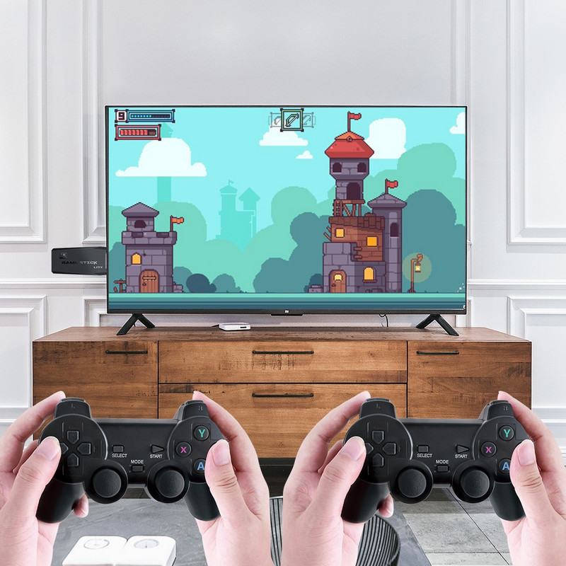 32/64GB 10000 igara Bežična konzola za videoigre, HD prikaz na TV-u Projektor Monitor Klasični retro dvostruki kontroler