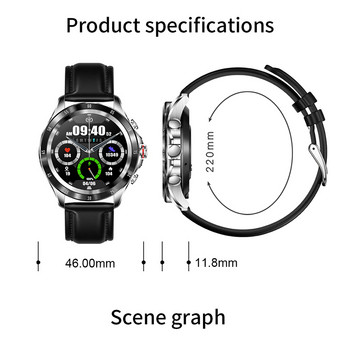 2022 Нов смарт часовник с Bluetooth обаждане мъже 360*360 екран музикален плейър каишка за часовник от неръждаема стомана мъжки смарт часовник за Huawei Xiaomi