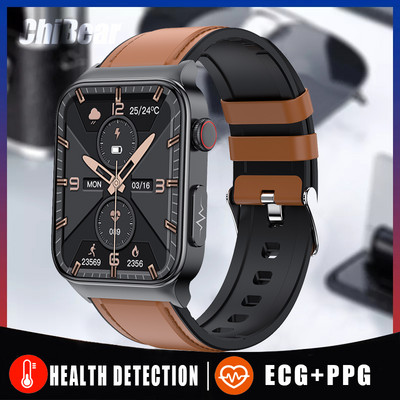 2022 Noua analiză ECG ceas inteligent bărbați femei PPG non-invaziv glucoză din sânge sănătate smartwatch barbat IP68 impermeabil GPS pistă sport